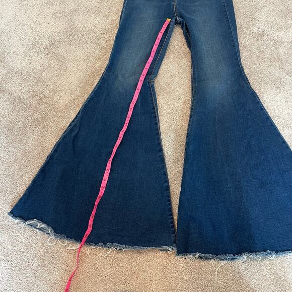 Free People Dark Blue Flare Jeans - Picture 4 of 10